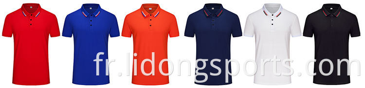 NOUVEAU Men de style Polo Neck à manches courtes Tshirt Soft Touch Custom Design Golf Tshirts Polo pour hommes